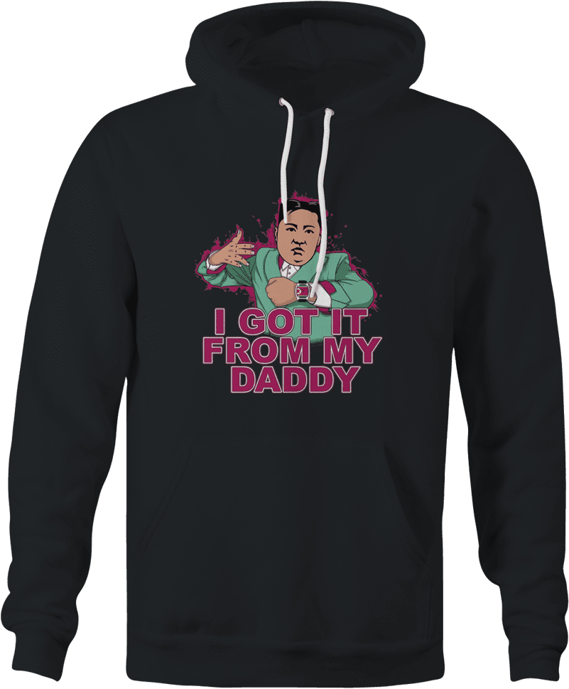 got it from daddy kim jong un north korea black hoodie