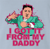 got it from daddy kim jong un north korea light blue t-shirt