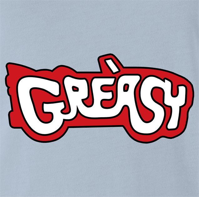 funny Greasy Trailer Park Boys Grease Parody Mashup light blue t-shirt