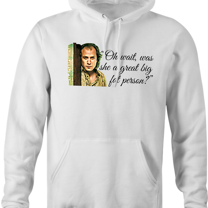 funny silence of the lambs buffalo bill hoodie men's white 
