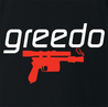 funny Greedo Speedo Star Wars Mashup black t-shirt