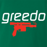 funny Greedo Speedo Star Wars Mashup Kelly Green t-shirt