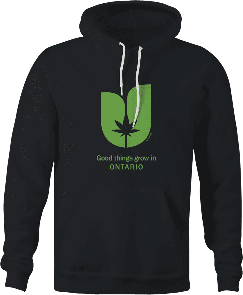 Funny Good things grow in ontario weed hoodie