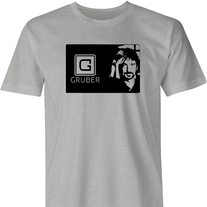funny funny hans gruber uber mashup mashup men's ash t-shirt 