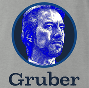funny Die Hard Hans Gruber Gerber Baby Food Mashup ash grey t-shirt