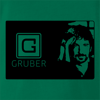 funny funny hans gruber uber mashup mashup green t-shirt