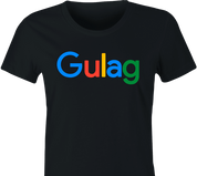 Funny Gulag Siberian Prison - Google Women's Black T-Shirt