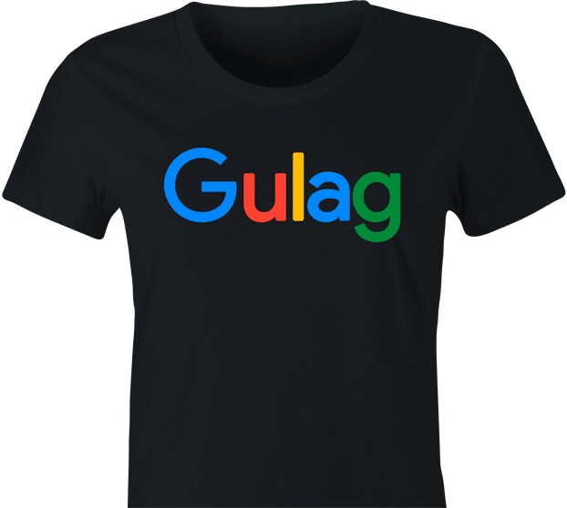 Funny Gulag Siberian Prison - Google Women's Black T-Shirt