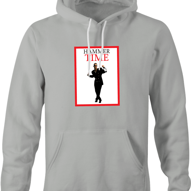 Funny MC Hammer Time Magazine Mashup Parody T-Shirt Ash Grey Hoodie