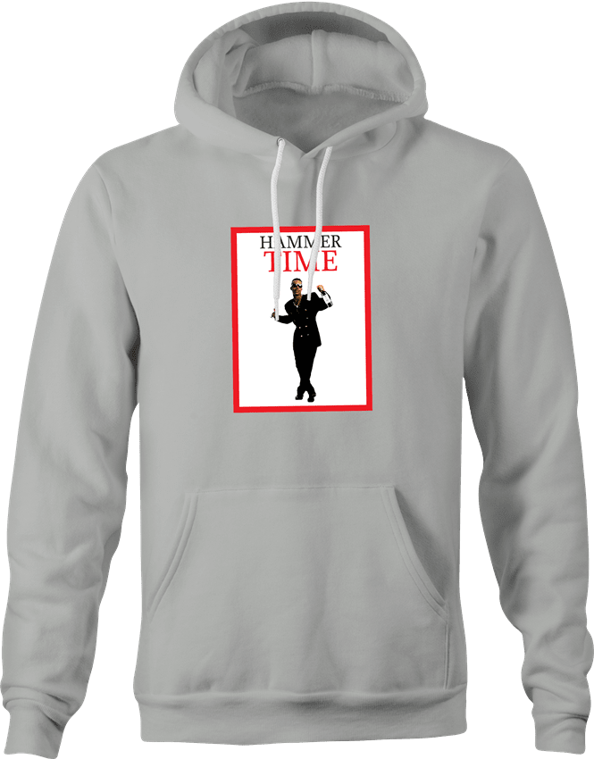 Funny MC Hammer Time Magazine Mashup Parody T-Shirt Ash Grey Hoodie