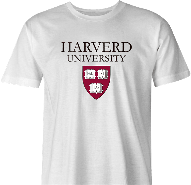 Funny Harvard University Misspelled | Harverd Parody White Men's T-Shirt