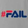 #FAIL you suck total fail internet viral parody t-shirt men's grey