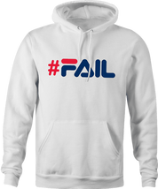 #FAIL you suck total fail internet viral parody hoodie men's white 