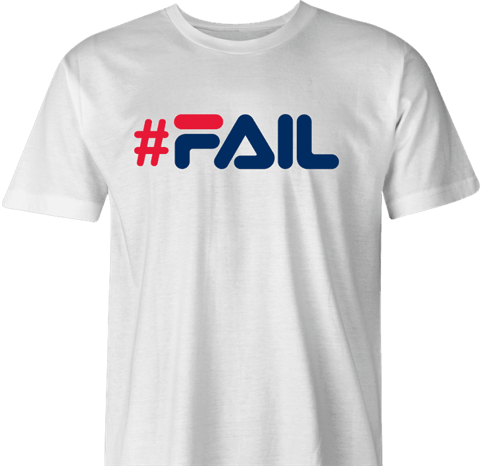#FAIL you suck total fail internet viral parody t-shirt men's white 