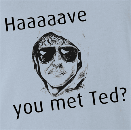 how I met your mother unabomber t-shirt light blue