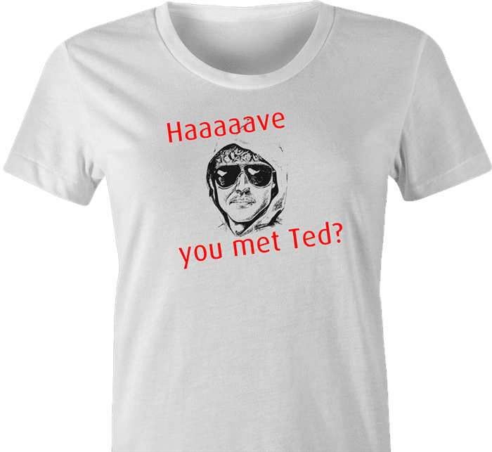 unabomber t-shirt women's white 