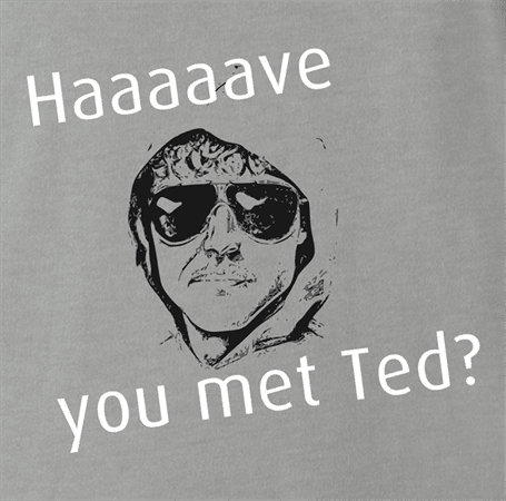 how I met your mother unabomber t-shirt grey 