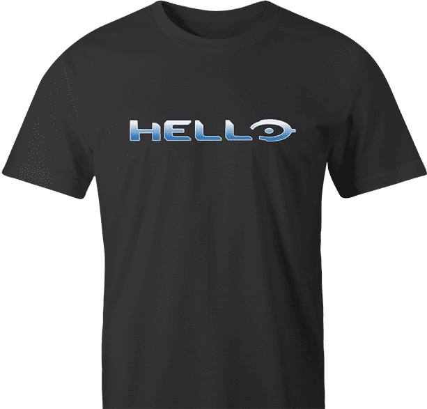 funny Hello Halo Mashup Parody men's t-shirt