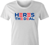 Funny Joe Biden 2020 Here's The Deal Parody White Women's T-Shirt