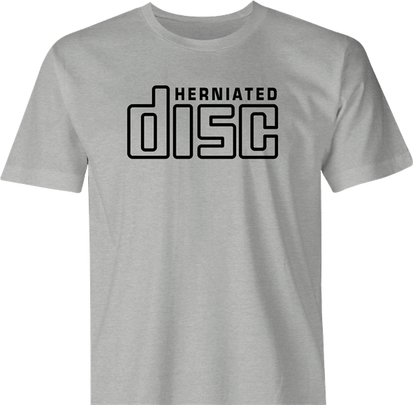 Funny Herniated Disc CD Mashup Men's T-Shirt