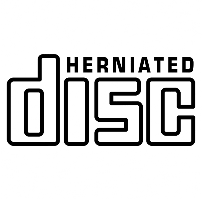 Funny Herniated Disc CD Mashup White Tee