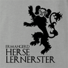 house lannister game of thrones ermahgerd ash grey t-shirt