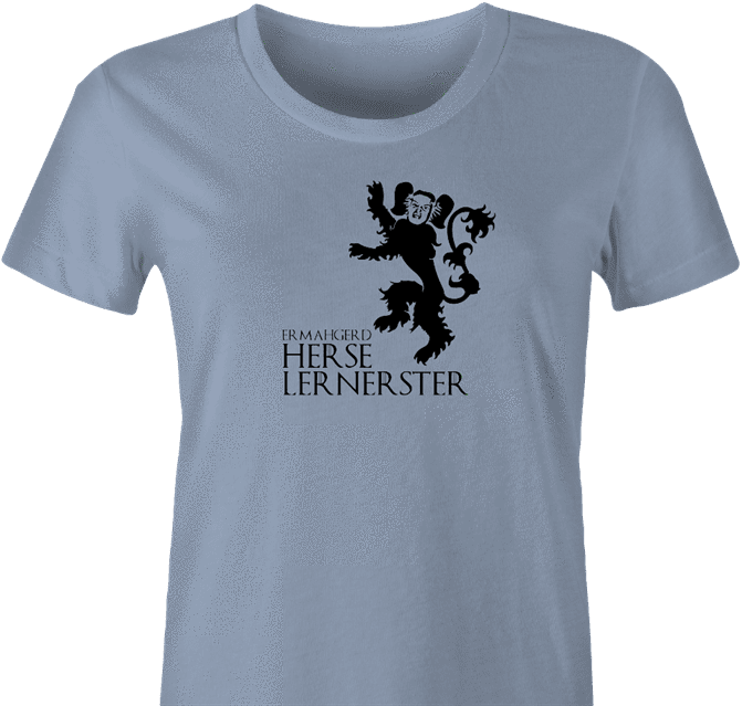 house lannister game of thrones ermahgerd women's ash t-shirt