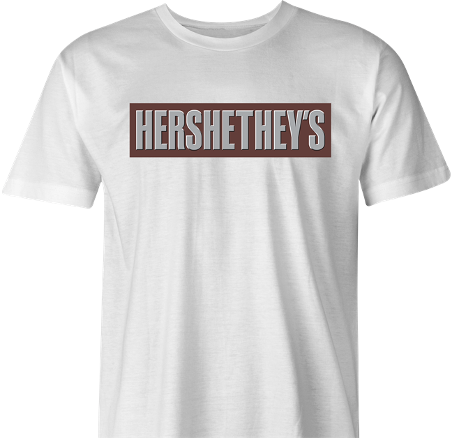 hilarious woke Chocolate bar logo parody/gender pronouns men's white t-shirt
