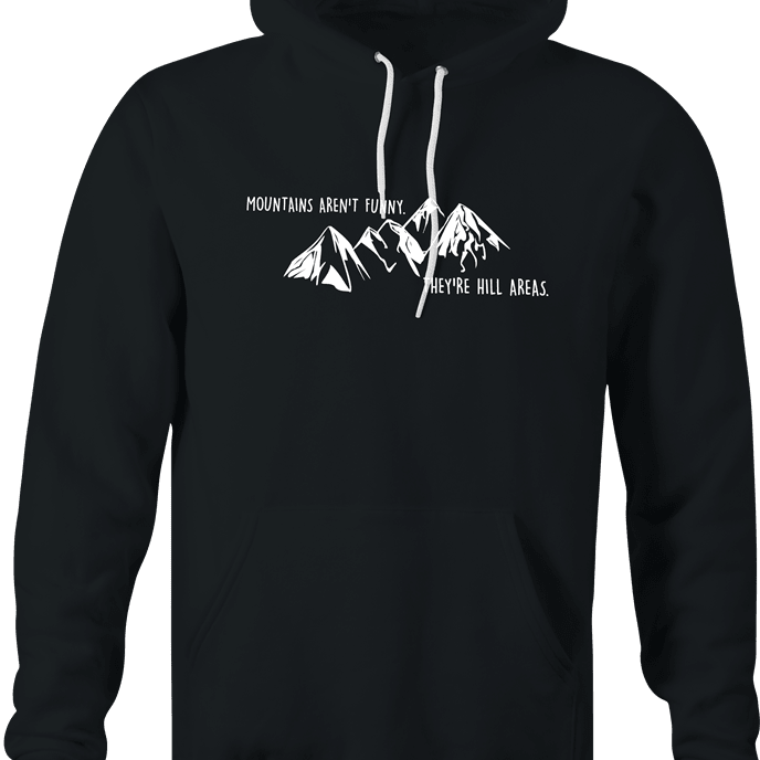 Funny Hilarious Play on Words 'Hill Areas' Parody Black Hoodie
