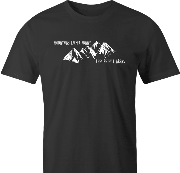 Funny Hilarious Play on Words 'Hill Areas' Parody Men's T-Shirt