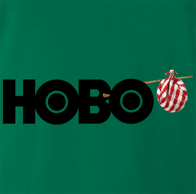 Funny Hobo Television Network Green T-Shirt