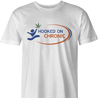 Funny hooked on chronic phonics weed t-shirt men's white 