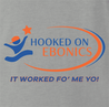 Hooked On Ebonics  Hooked on Phonics thug life urban street wear parody t-shirt ash 