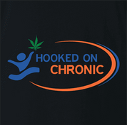 Funny hooked on chronic phonics weed t-shirt black 