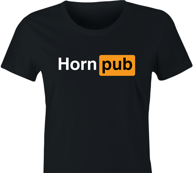 Funny Horn Pub Pornhub Parody Women's Black