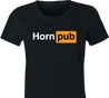 Funny Horn Pub Pornhub Parody Women's Black