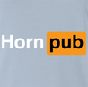 Funny Horn Pub Pornhub Parody Light Blue Tee