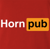 Funny Horn Pub Pornhub Parody Red T-Shirt