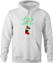 funny and Hilarious horse stocking stuffer for x-mas and christmas holiday season  Parody white hoodie