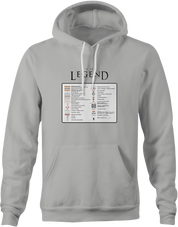 Funny I am a legend ash hoodie