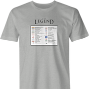 Funny I am a legend men's ash t-shirt