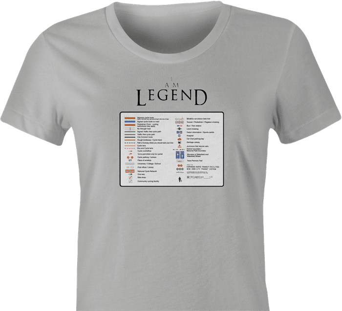 Funny I am a legend women's ash t-shirt