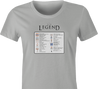Funny I am a legend women's ash t-shirt