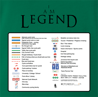Funny I am a legend green t-shirt