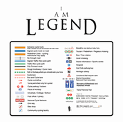 Funny I am a legend white t-shirt