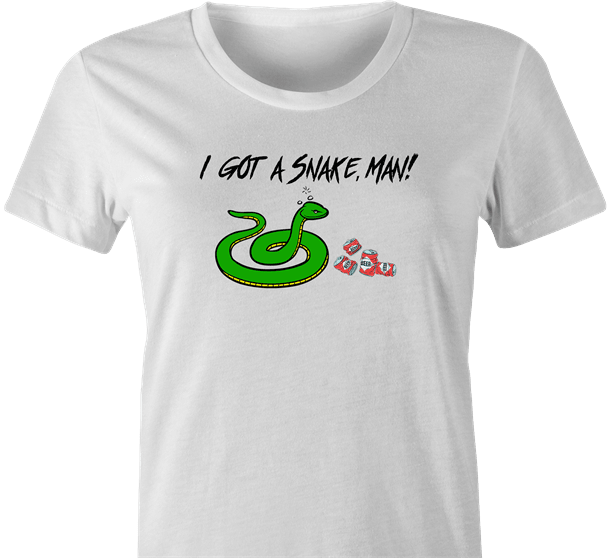 Funny adam sandler I have a snake man women's white t-shirt