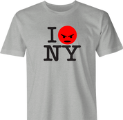 funny I Love NY Parody - I Hate New York men's t-shirt