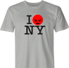 funny I Love NY Parody - I Hate New York men's t-shirt