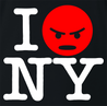 funny I Love NY Parody - I Hate New York black t-shirt