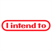 funny i intende to nintendo white tee